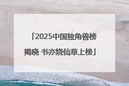2025中国独角兽榜揭晓 书亦烧仙草上榜