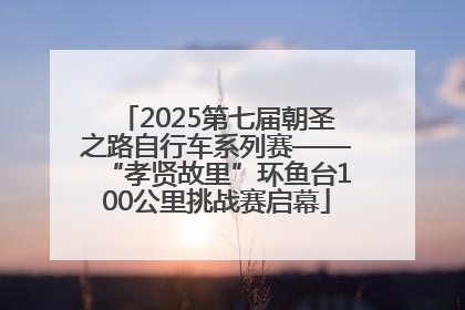 2025第七届朝圣之路自行车系列赛——“孝贤故里”环鱼台100公里挑战赛启幕