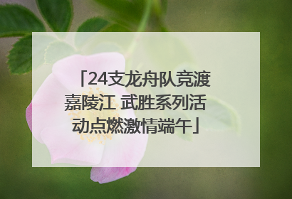 24支龙舟队竞渡嘉陵江 武胜系列活动点燃激情端午