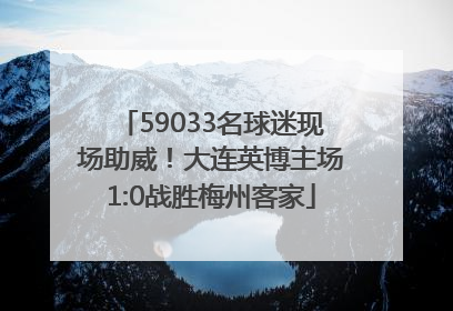 59033名球迷现场助威！大连英博主场1:0战胜梅州客家
