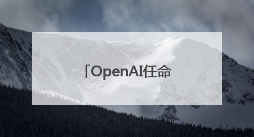 OpenAI任命了一位新CEO